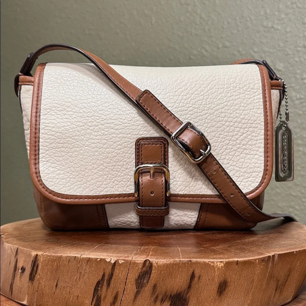 RARE COLOR COACH HADLEY LUXE GRAIN LEATHER FIELD BAG - Picture 2 of 13